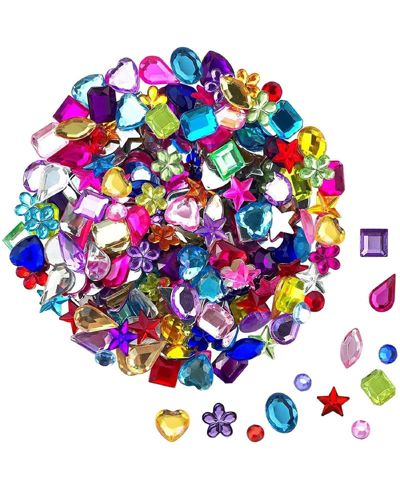 GNUADZ 900pcs Flatback Rhinestones Jewels Pirate Party Crafting Embellishments 9 Shapes