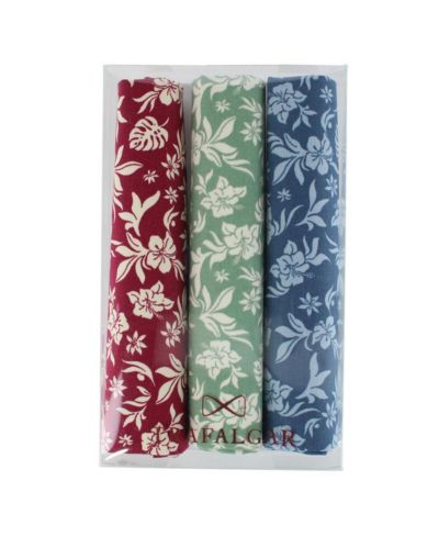 Мужские платки TRAFALGAR Oleander Floral and Vine Patterned (набор из 3 шт)