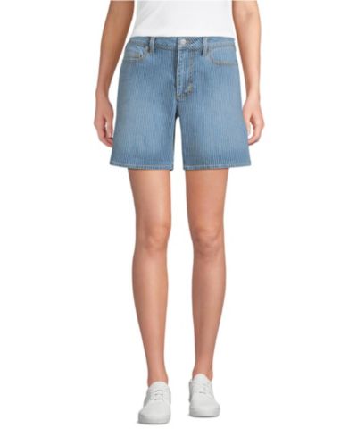 Lands' End Женские джинсовые шорты Mid Rise, 7"
