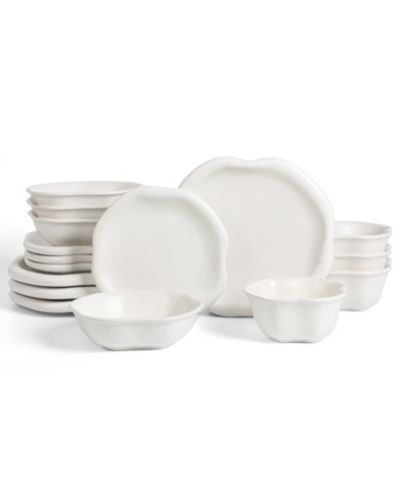 LEMIEUX ET CIE Amorphous 16-Pc. Dinnerware Set, Service For 4
