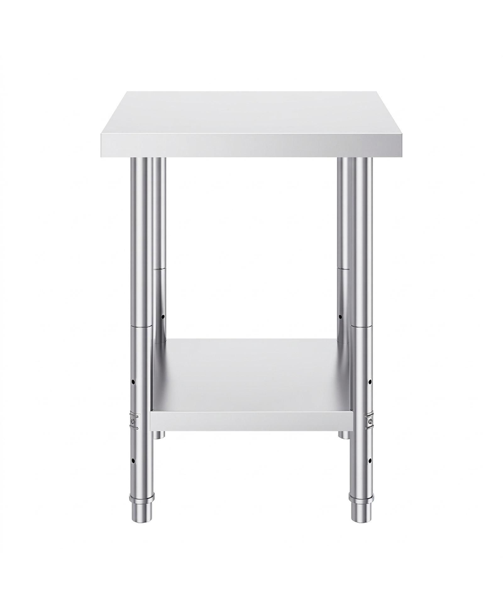 SUGIFT Stainless Steel Prep Table 24 x 24 x 31 in 700 lbs Load Capacity