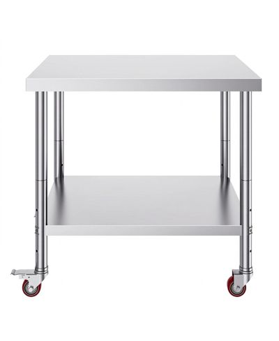 Рабочий стол из нержавеющей стали SUGIFT 36 x 30 x 34 in 700 Lbs Load Capacity