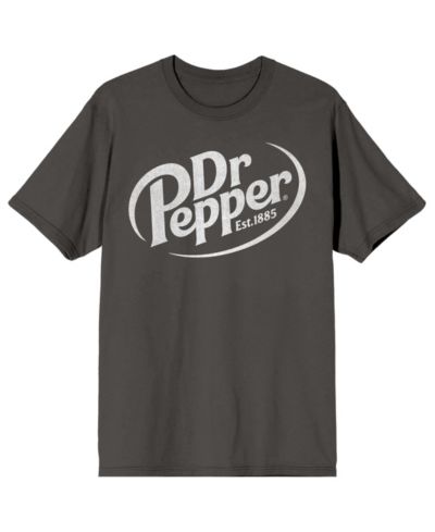 Мужская футболка Dr. Pepper с логотипом белого цвета, укороченный рукав, круглый вырез