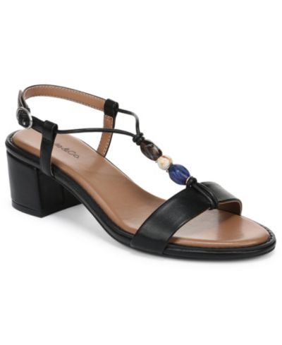 Style & Co Women's Blancaa Block Heel Stone Dress Sandals, Macy's Exclusive