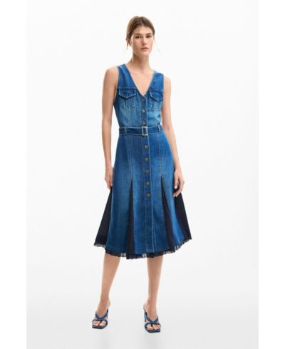 Desigual Women's Denim midi dress