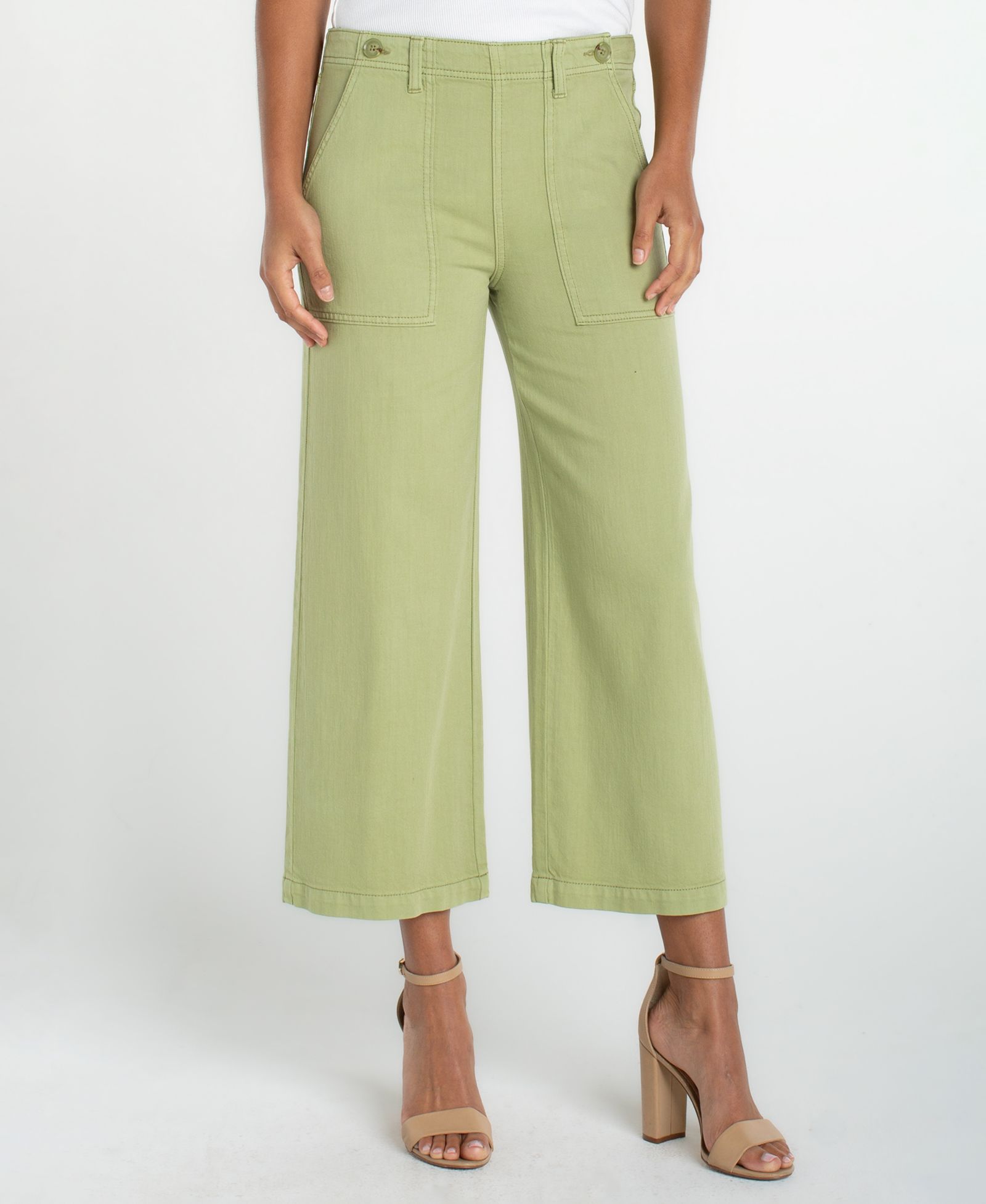 Брюки Liverpool Los Angeles Petite Wide-Leg Crop
