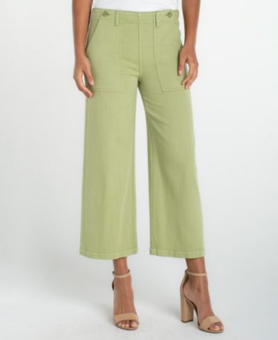 Брюки Liverpool Los Angeles Petite Wide-Leg Crop