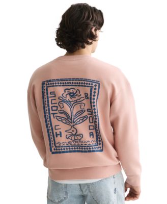 SCOTCH & SODA Мужской джемпер с принтом Tile Artwork, свободный крой