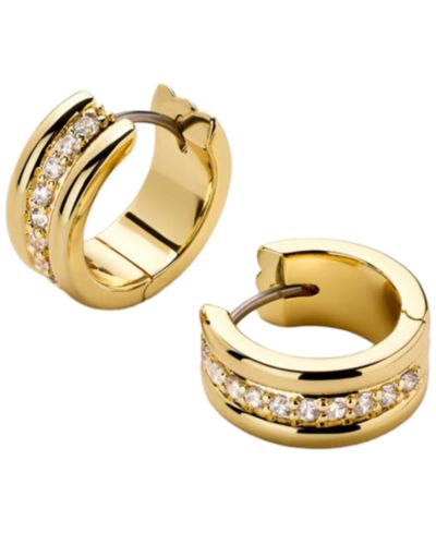 Серьги-кольца Ana Luisa Asher Triple Gold-Plated Huggie