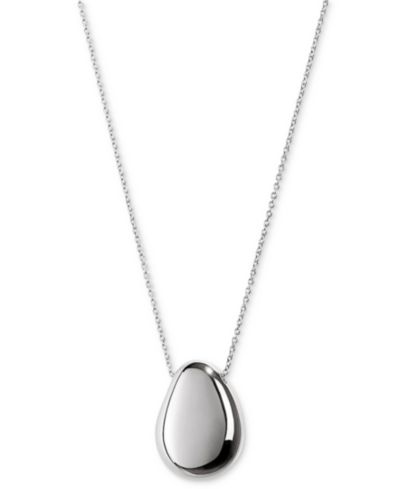 Подвеска Ana Luisa Pebble с напылением Rhodium