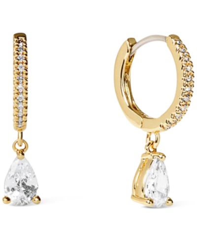 Серьги-кольца Ana Luisa Elise Delicate Gold-Plated Huggie Hoop