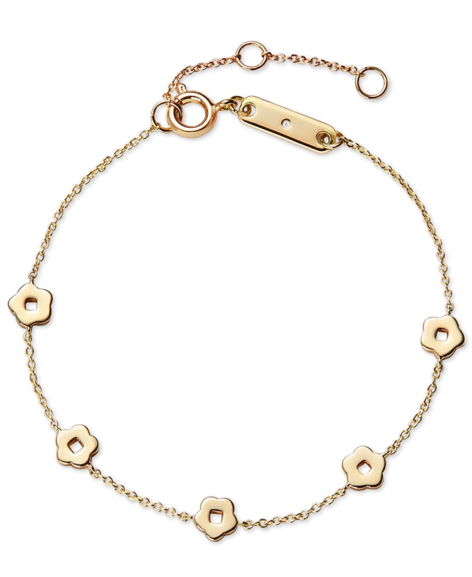 Ana Luisa Rowena Gold-Plated Flower Bracelet