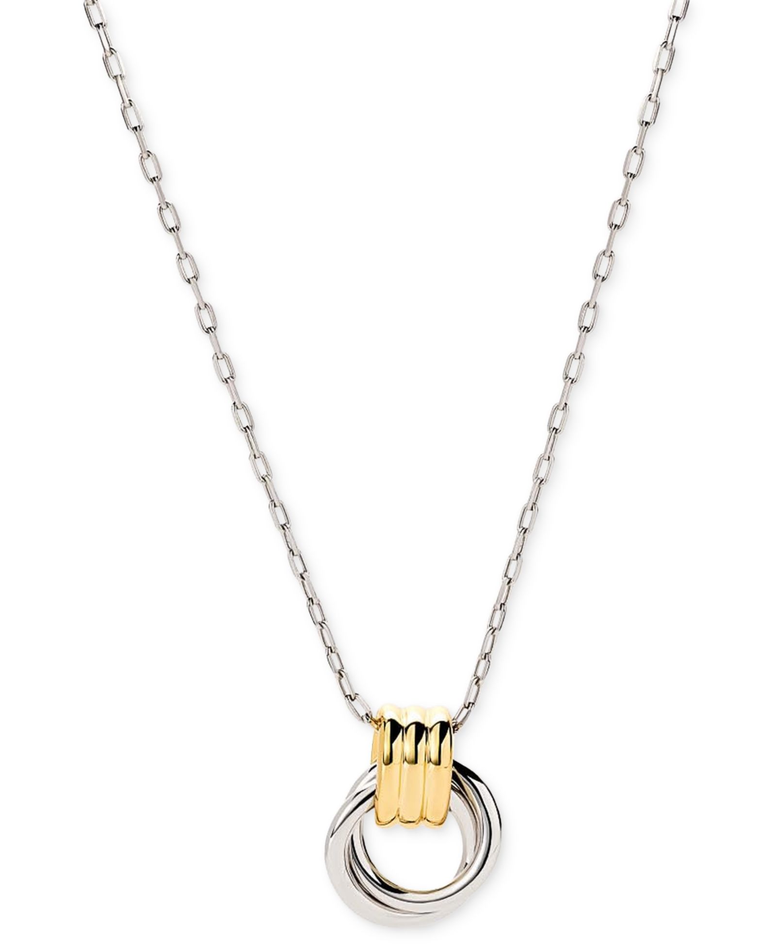 Ana Luisa Palmer Two-Tone Hoops Necklace