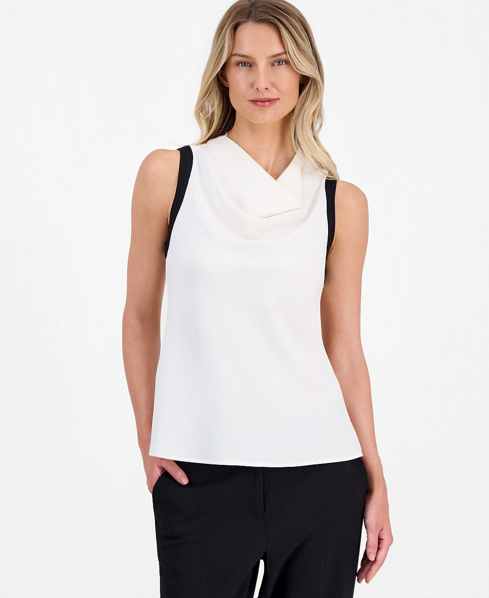 Женский топ Anne Klein с воротником-косынкой без рукавов
