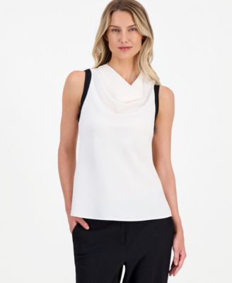 Женский топ Anne Klein с воротником-косынкой без рукавов