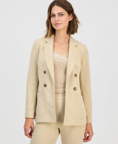 Anne Klein Женский блейзер с имитацией двубортного кроя