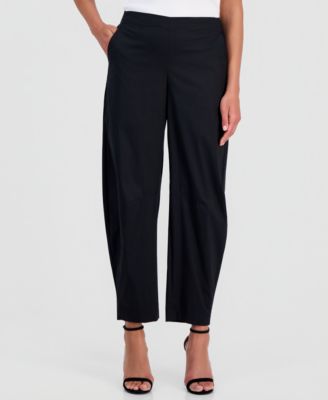 Anne Klein Women's Pull-On Barrel-Leg Ankle Pants