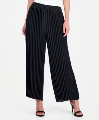 Anne Klein Женские брюки с защипами и широкими штанинами