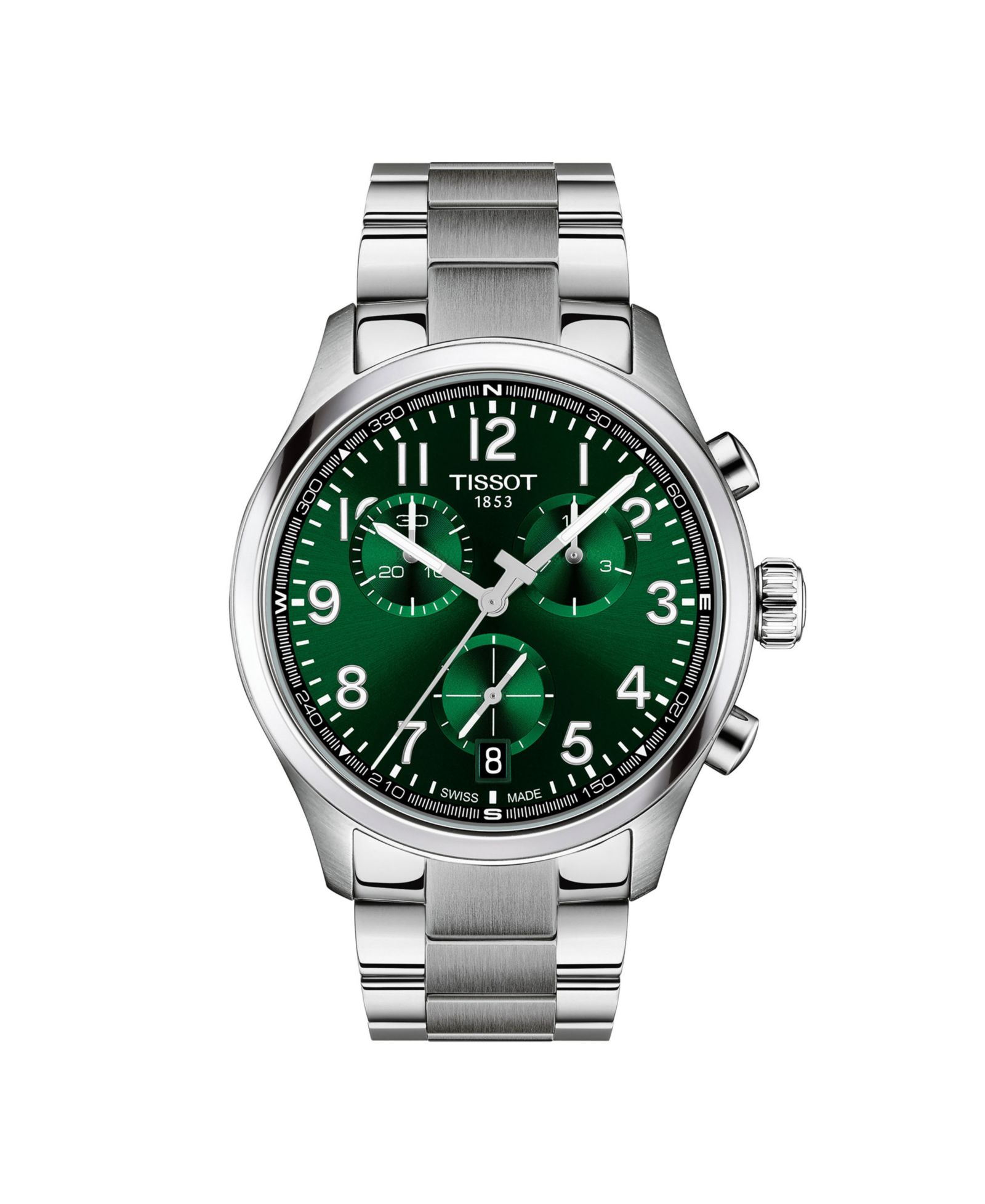 Мужские часы Tissot Round Silver Stainless Steel 42mm