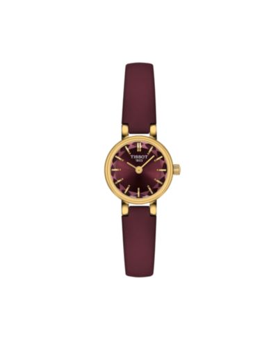 Tissot Женские круглые золотые стальные часы 19.5mm