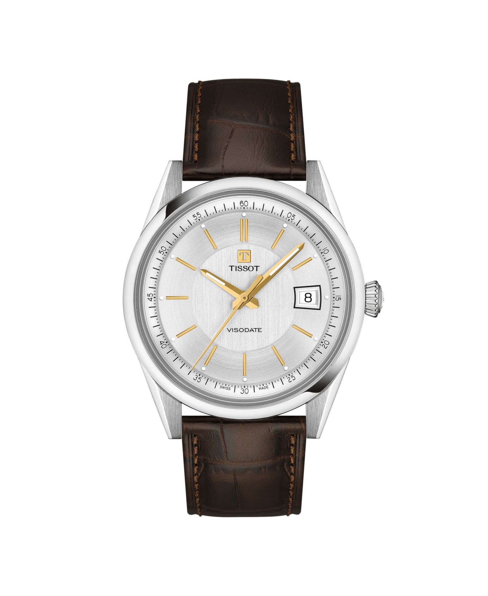 Tissot Unisex Round Silver Stainless Steel Watch 39mm