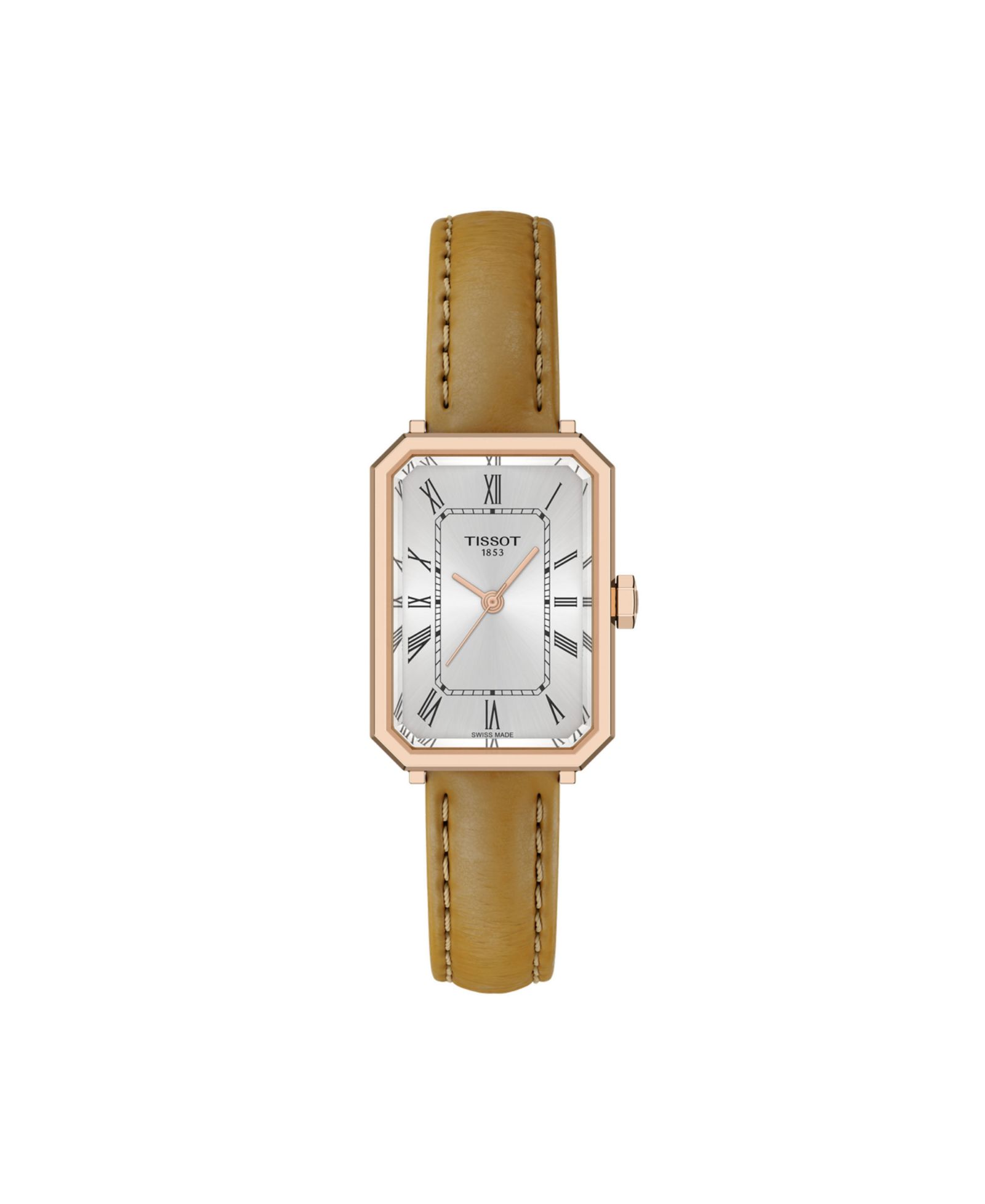 Женские часы Tissot Rectangular Silver Stainless Steel 21.8mm