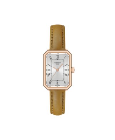 Женские часы Tissot Rectangular Silver Stainless Steel 21.8mm