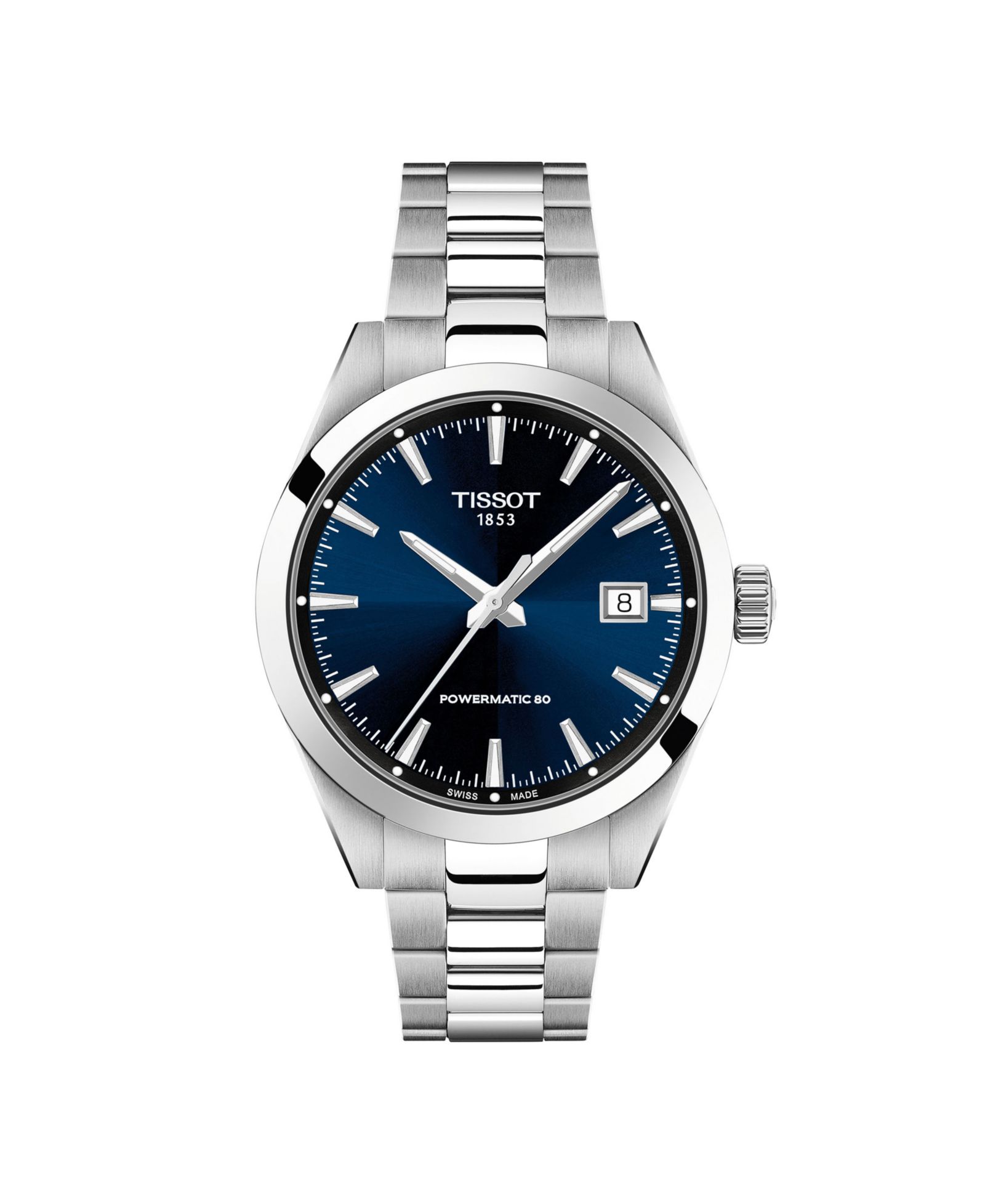 Часы Tissot Men's Round Silver Stainless Steel 38mm