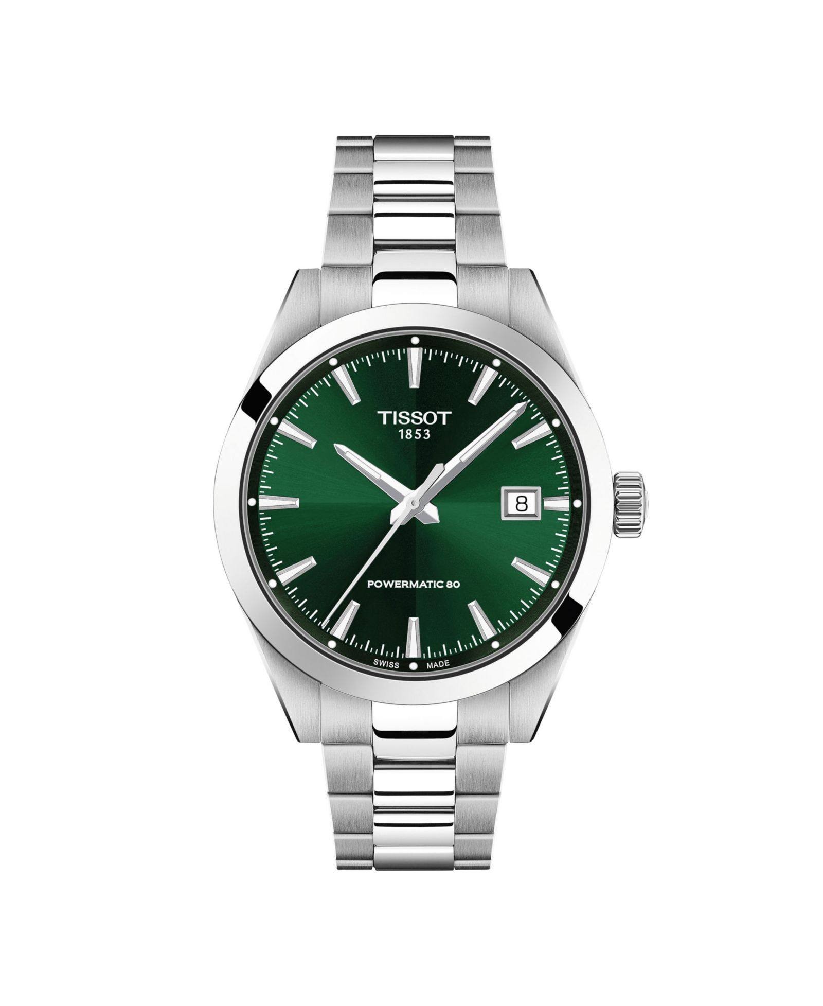 Мужские часы Tissot Round Silver Stainless Steel 38mm