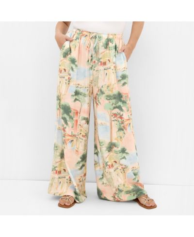 Женские широкие брюки CITY CHIC Halle Sardinia Print