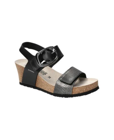 MEPHISTO Women's Leandre Wedge Sandal Havana