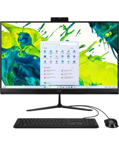 Моноблок Acer 27" AMD Ryzen 5 7430U 16GB RAM Radeon Graphics 512GB SSD Windows 11 Home Full HD Display - Black