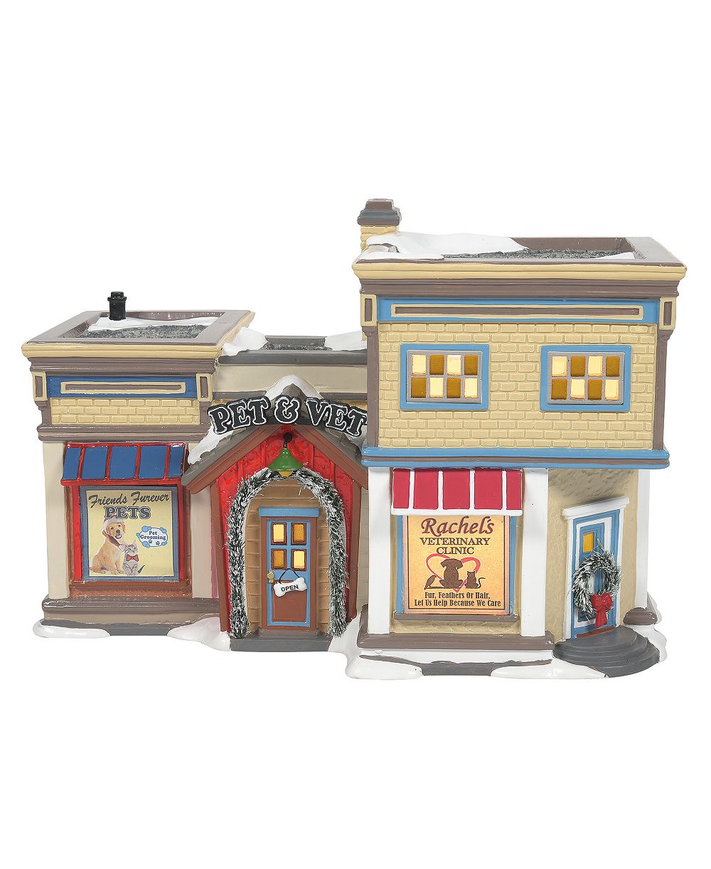 Фигурка Department 56 Snow Village Light Up Pet Vet Clinic