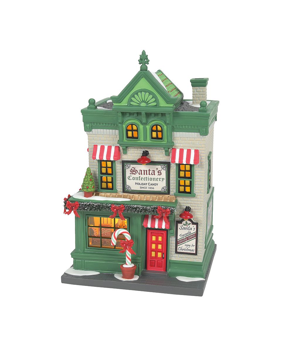 Рождественная фигурка Department 56 Christmas in the City Light Up Santa's Corner Confectionery
