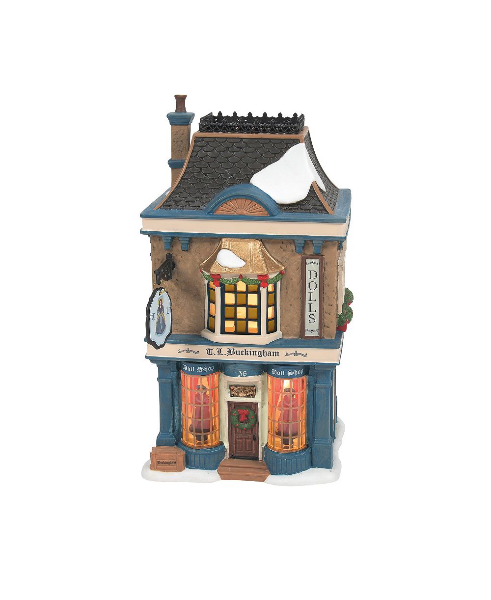 Department 56 Dickens Village светящийся магазин кукол TL Buckingham