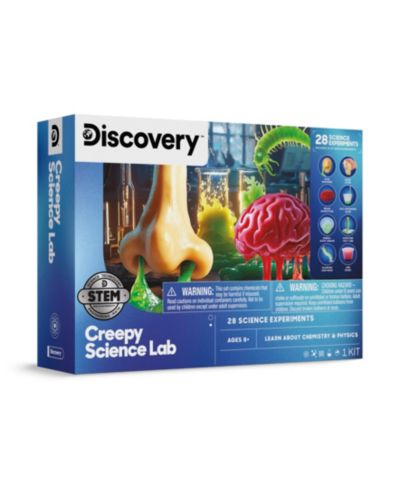 Discovery Kids Creepy Science Lab 28 Hands-On Experiments Kit, Ages 8+