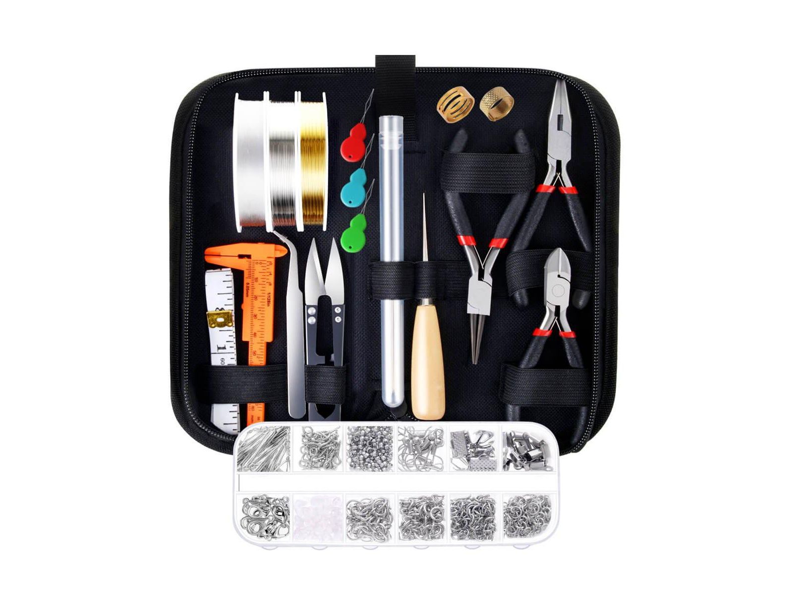 GNUADZ Jewelry Making Kit Tools Wire Findings Repair Beading Supplies