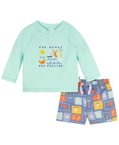 Комплект из 2 предметов Gerber для малышей: рашгард и плавки