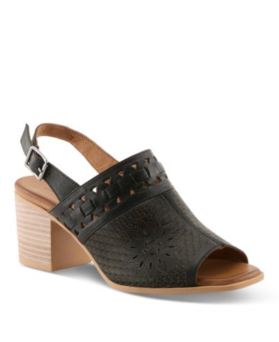 Spring Step Women's Sunela Slingback Sandal с Laser-cut Style и Comfort