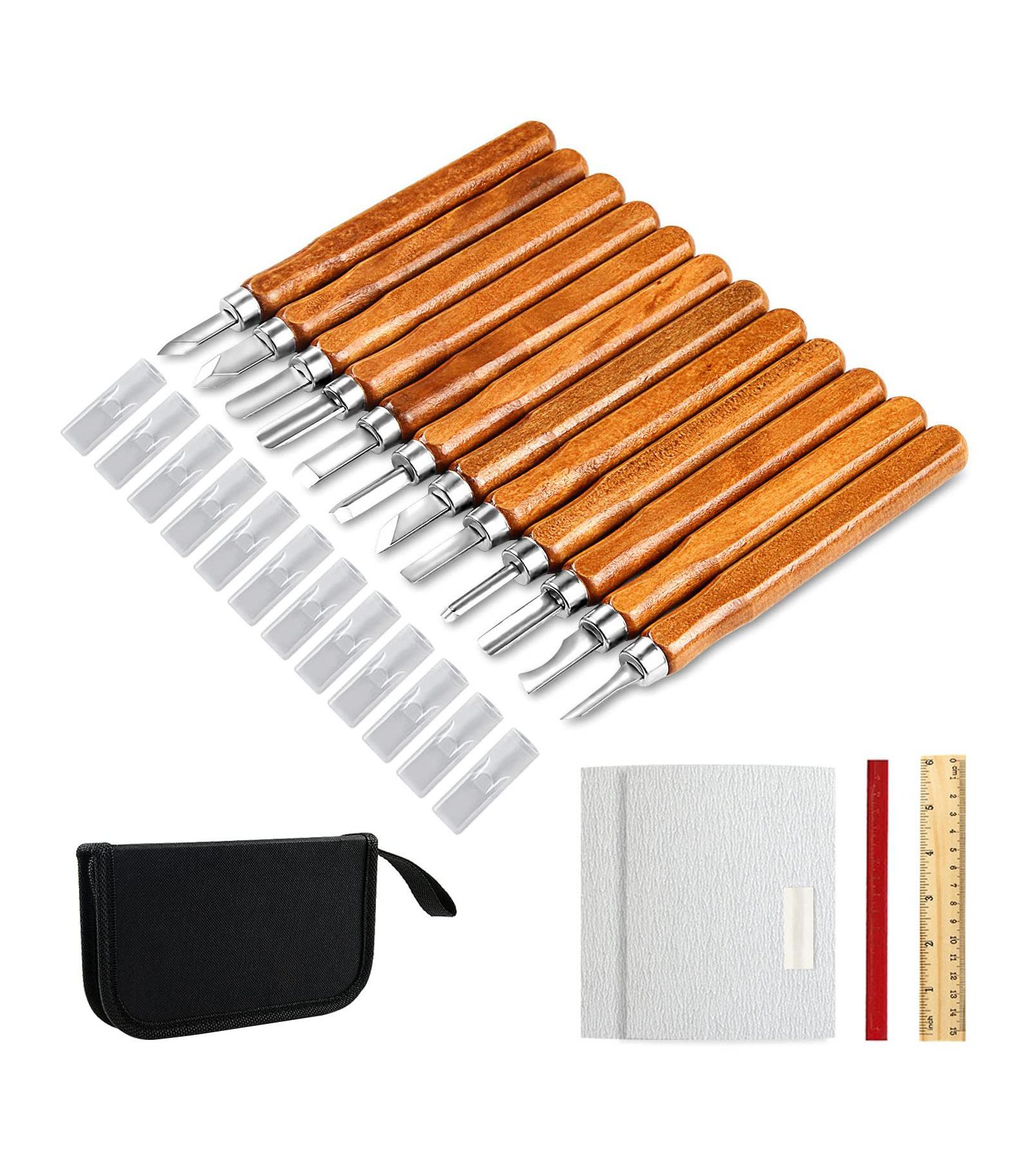 GNUADZ набор инструментов для резьбы по дереву Wood Carving Set 20 pieces