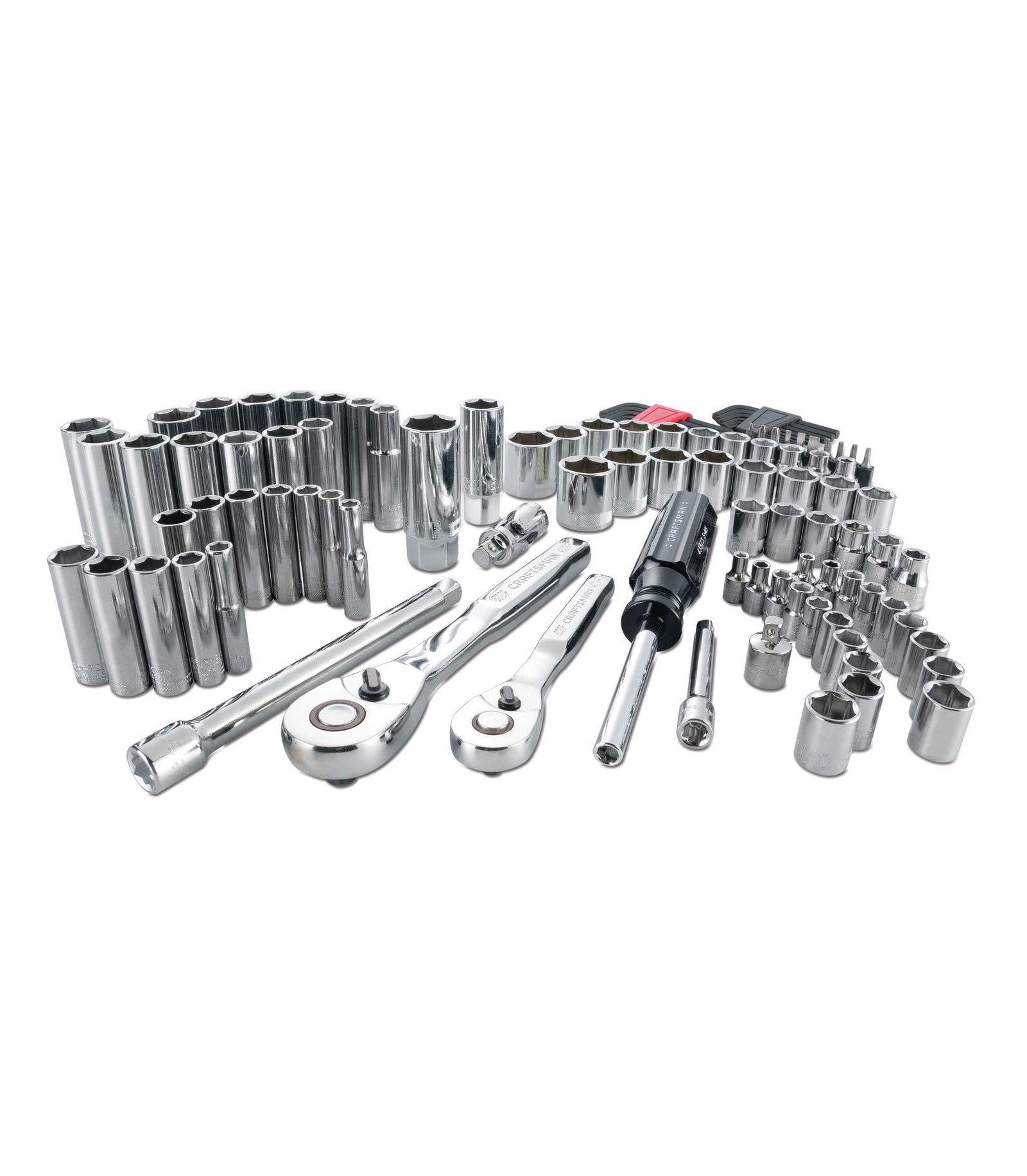 Набор инструментов GNUADZ Socket Set 1/4 & 3/8 Inch Drive SAE Metric 105-Piece