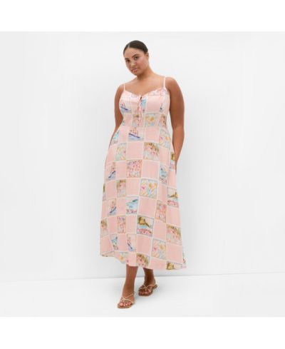 CITY CHIC Women's Billie Postcard Print Maxi Dress