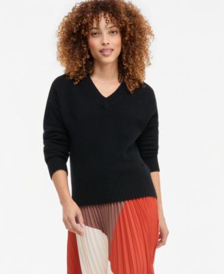 Charter Club Petite 100% Cashmere V-Neck Relaxed Sweater, Macy's Exclusive