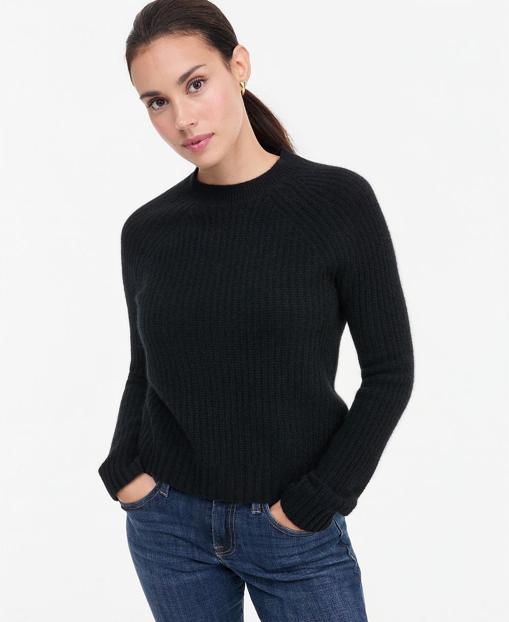 Кашемировый свитер Petite Shaker Stitch Crewneck