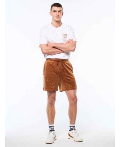 Sergio Tacchini Мужские шорты из велюра с тиснением Bandiera Debossed
