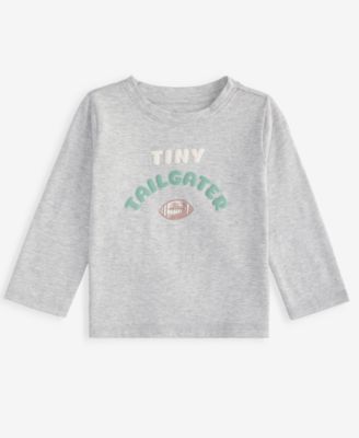 First Impressions Baby Boys' Mix & Match Long-Sleeve Tiny Tailgater T-Shirt, Macy's Exclusive