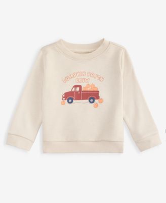 Детский свитшот First Impressions Baby Boys' Mix & Match Pumpkin Patch Crewneck