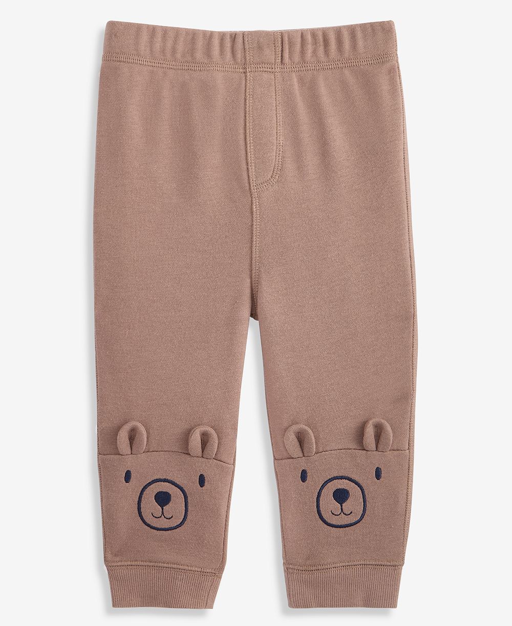 First Impressions Baby Boys' 3M-24M Mix & Match Bear-Face Jogger Pants, Macy's Exclusive