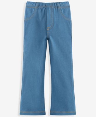First Impressions Baby Girls' 3M-24M Mix & Match Knit Denim Jeggings, Macy's Exclusive