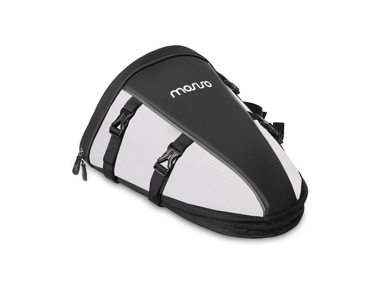 AOLIGEIJS Motorcycle Tail Bag Waterproof Rear Seat Storage with Shoulder Strap, 10L Motorbike Saddle Bag for Travel Commuting Riding